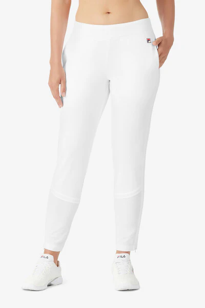White Whiteline Pro Tennis Track Pant
