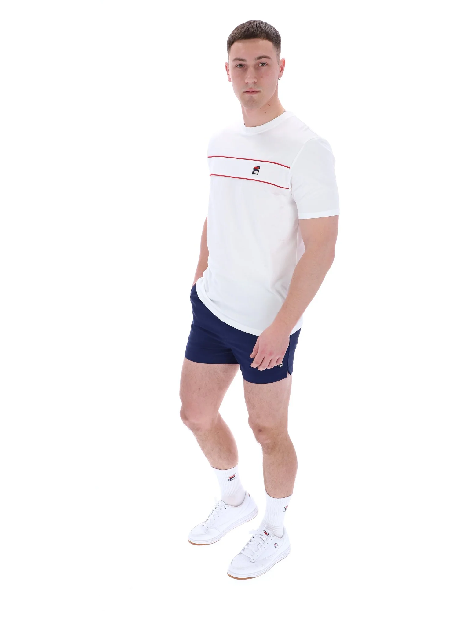 White Williams Contrast Piping T-Shirt - Image 5