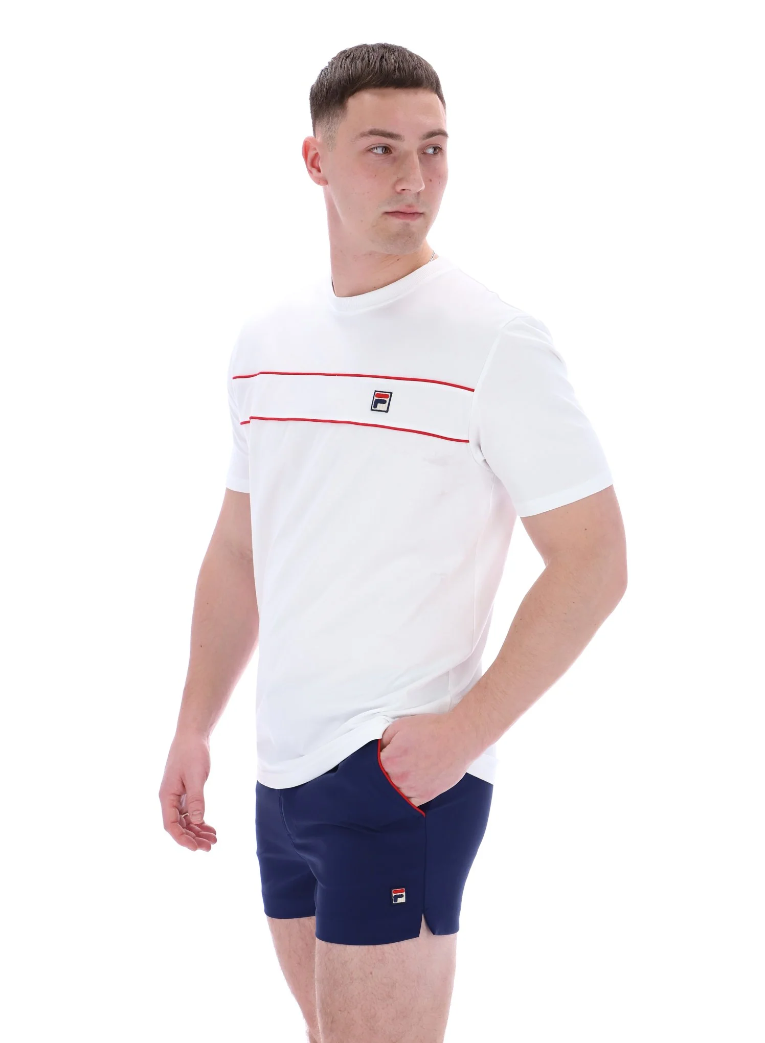 White Williams Contrast Piping T-Shirt - Image 6