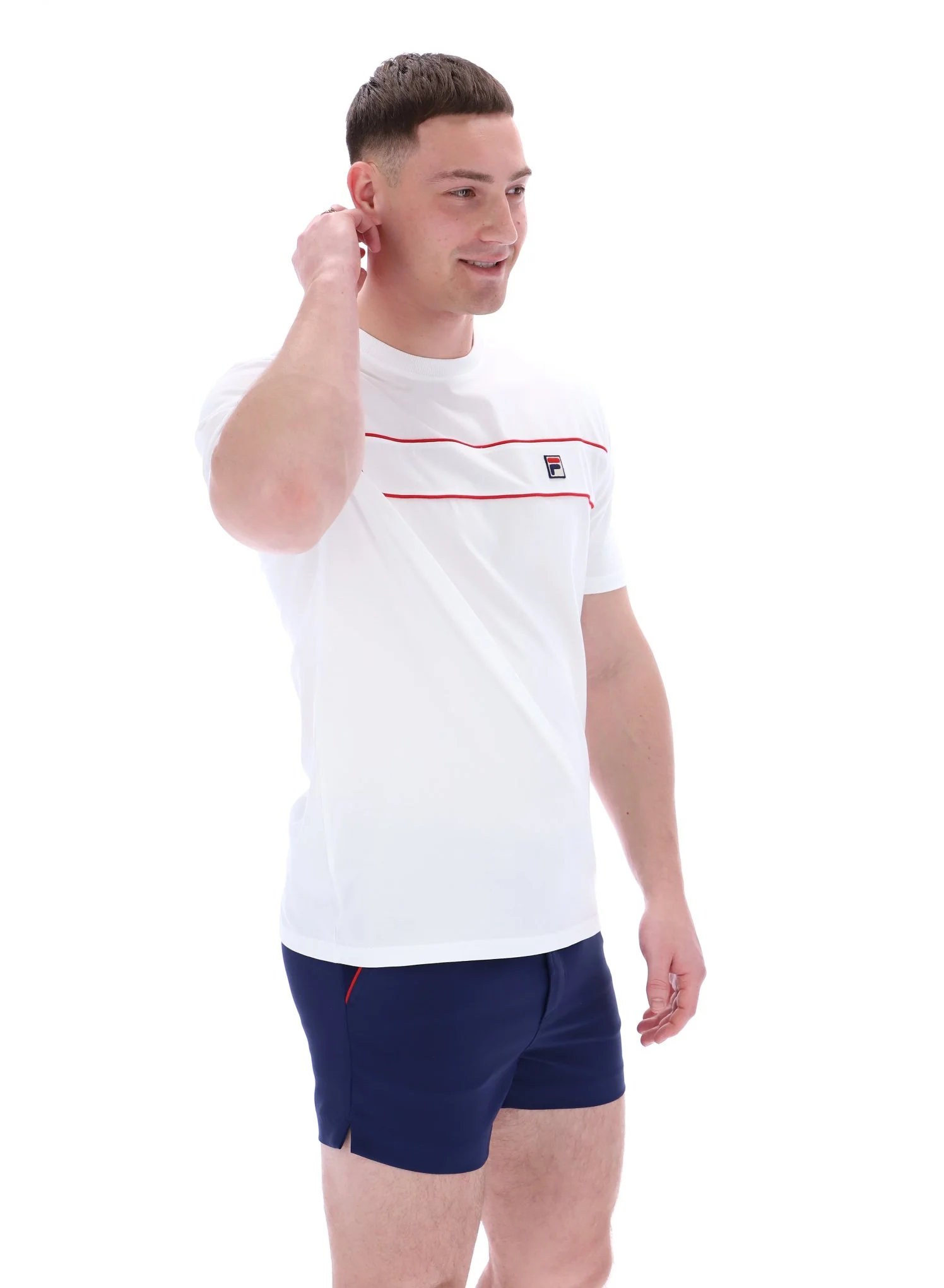 White Williams Contrast Piping T-Shirt - Image 9