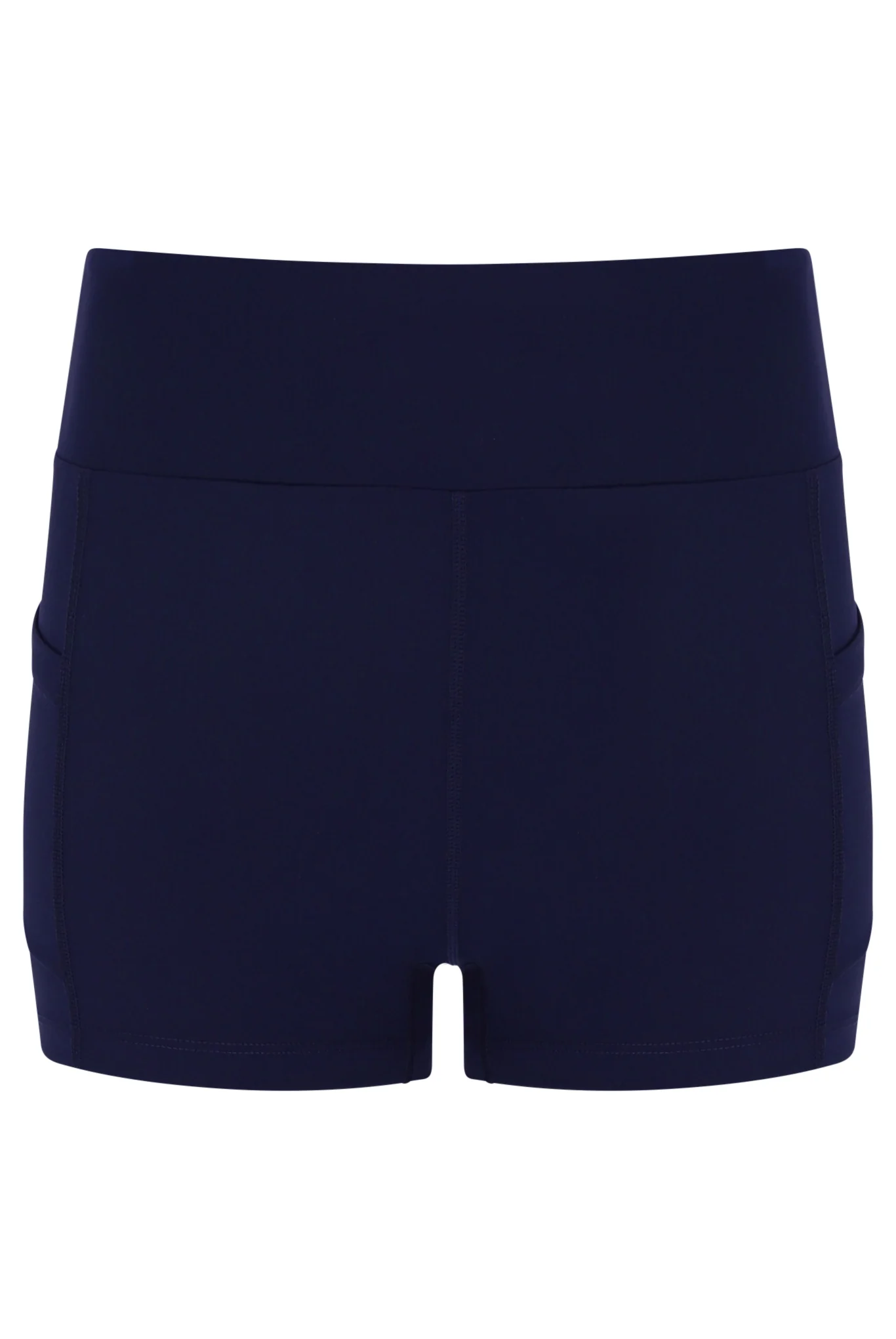 Dark Navy Women’s Jersey Dress with Inner Shorts - Image 3