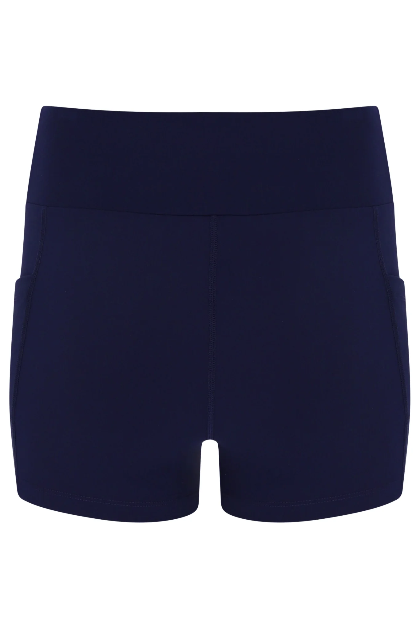 Dark Navy Women’s Jersey Dress with Inner Shorts - Image 4