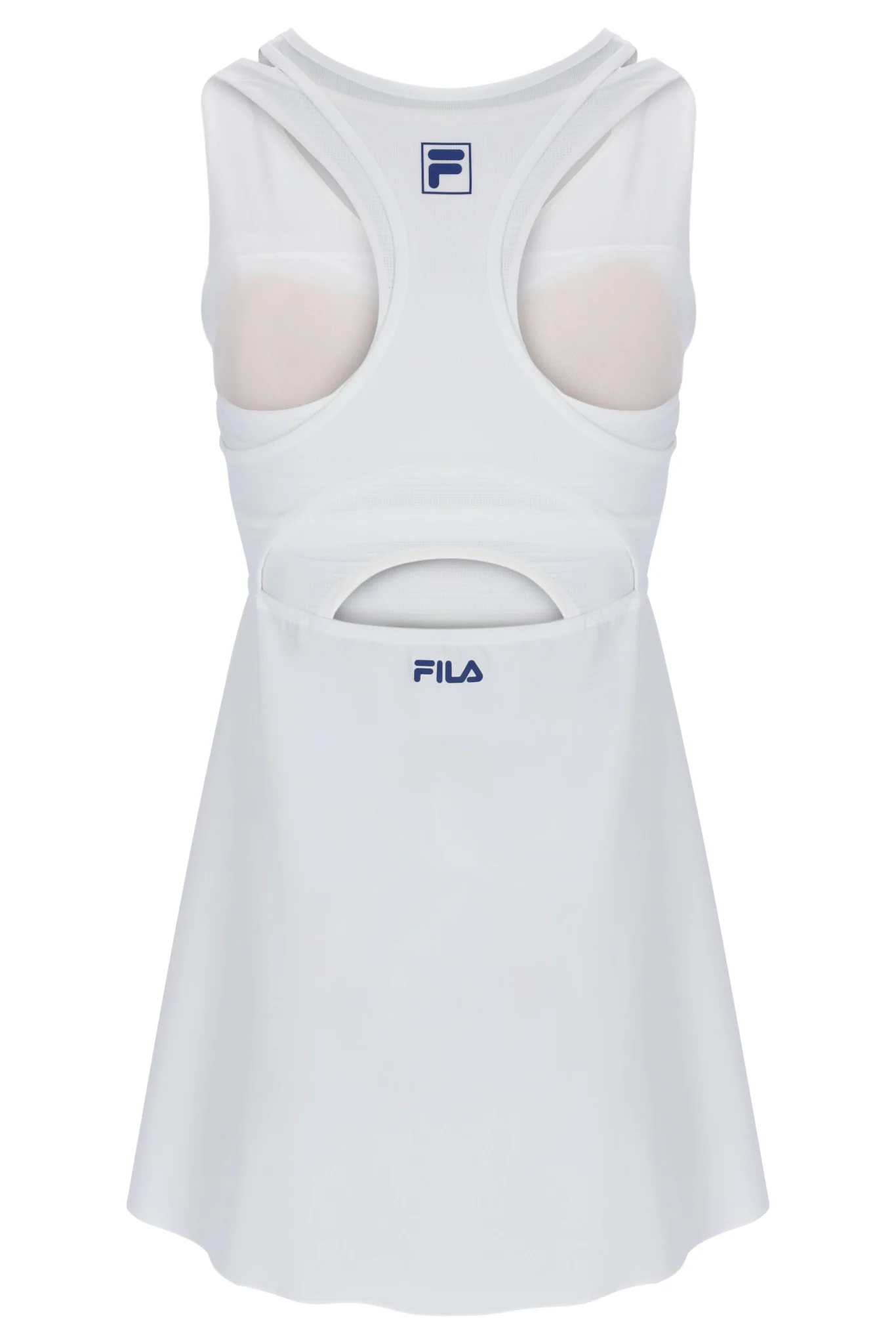 Off White Women’s Mesh Jersey Dress with Inner Shorts - Image 3