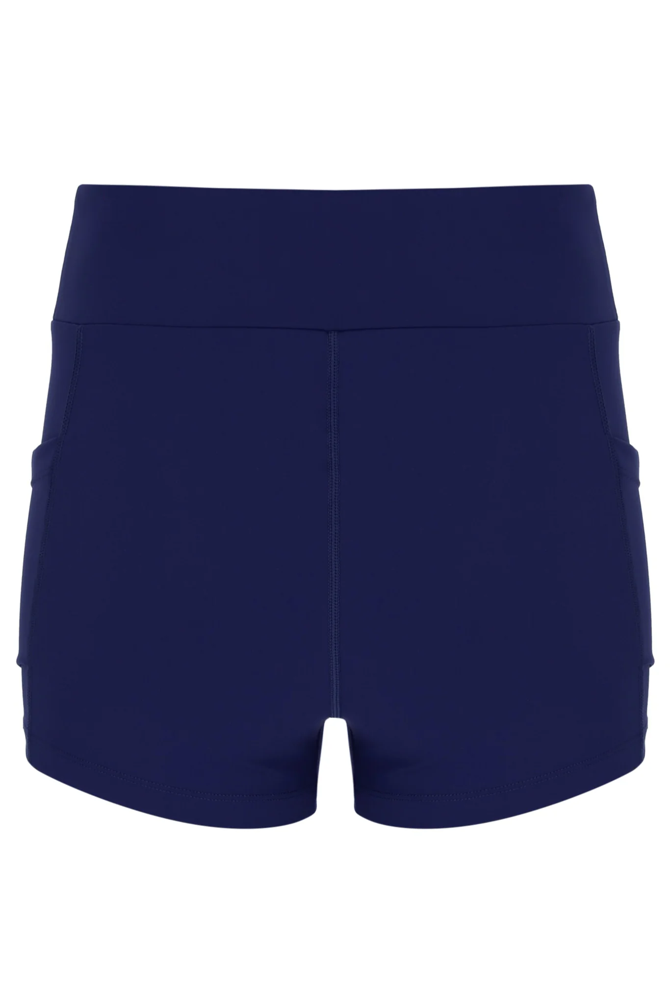 Navy Women’s Mesh Jersey Dress with Inner Shorts - Image 4