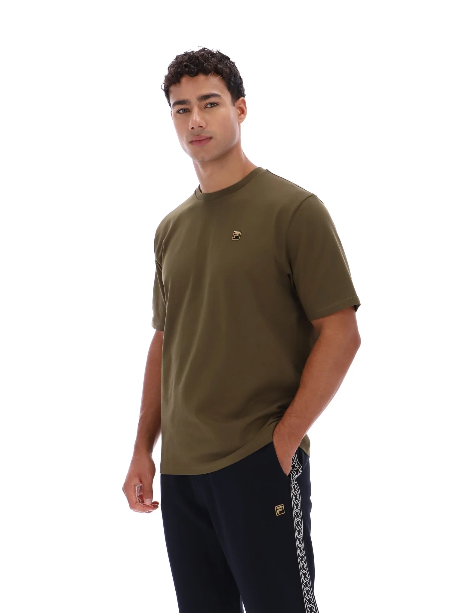 Dark Olive Yaxley 3 Premium T-Shirt - Image 2