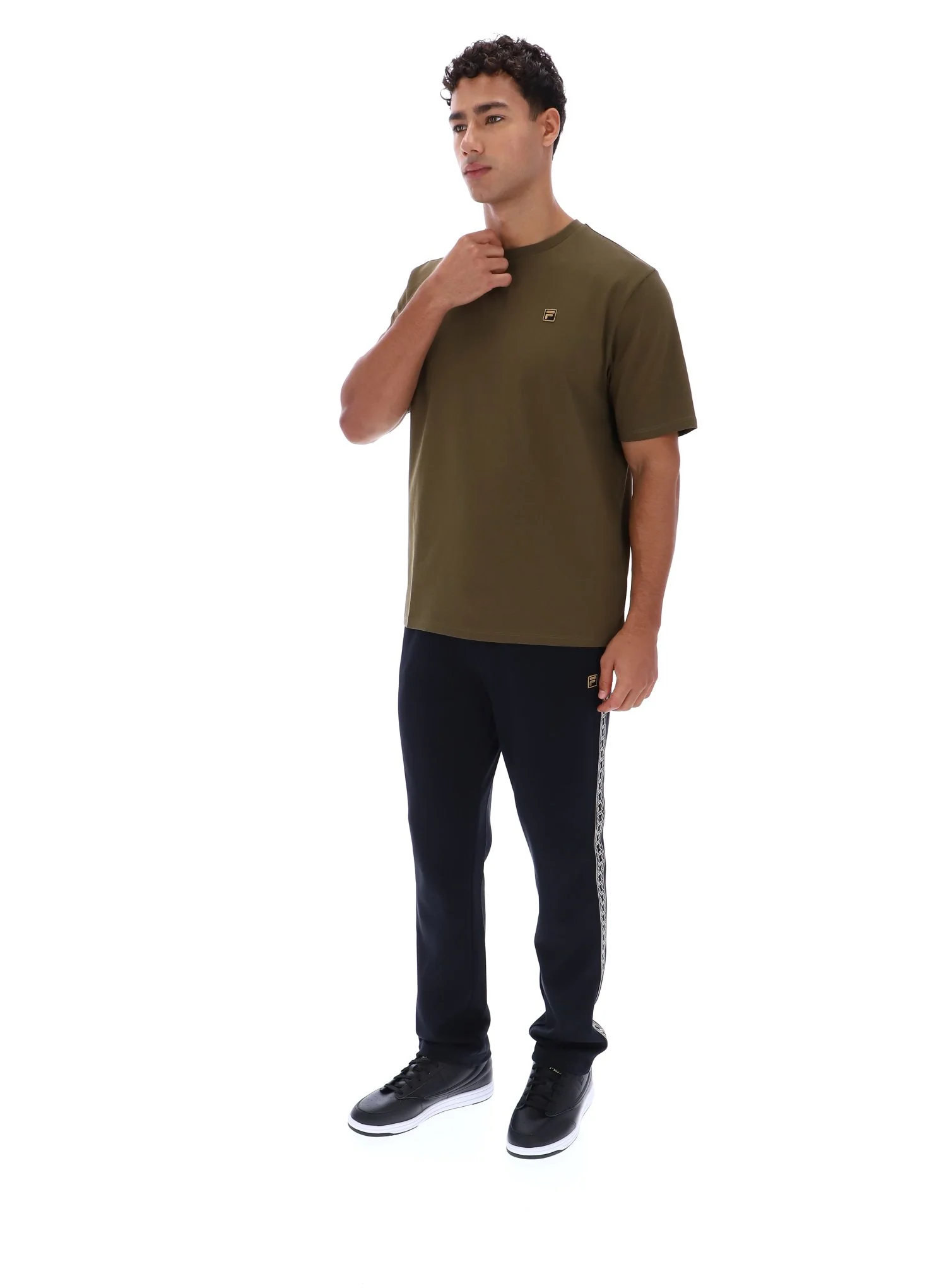 Dark Olive Yaxley 3 Premium T-Shirt - Image 3