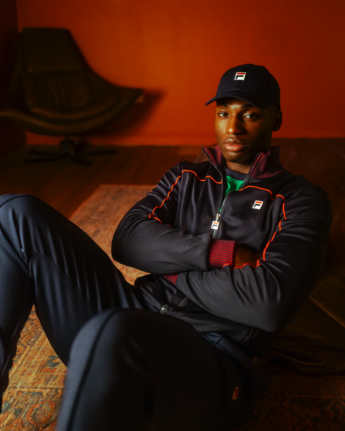 Fila Navy Zayn Track Top - Image 2