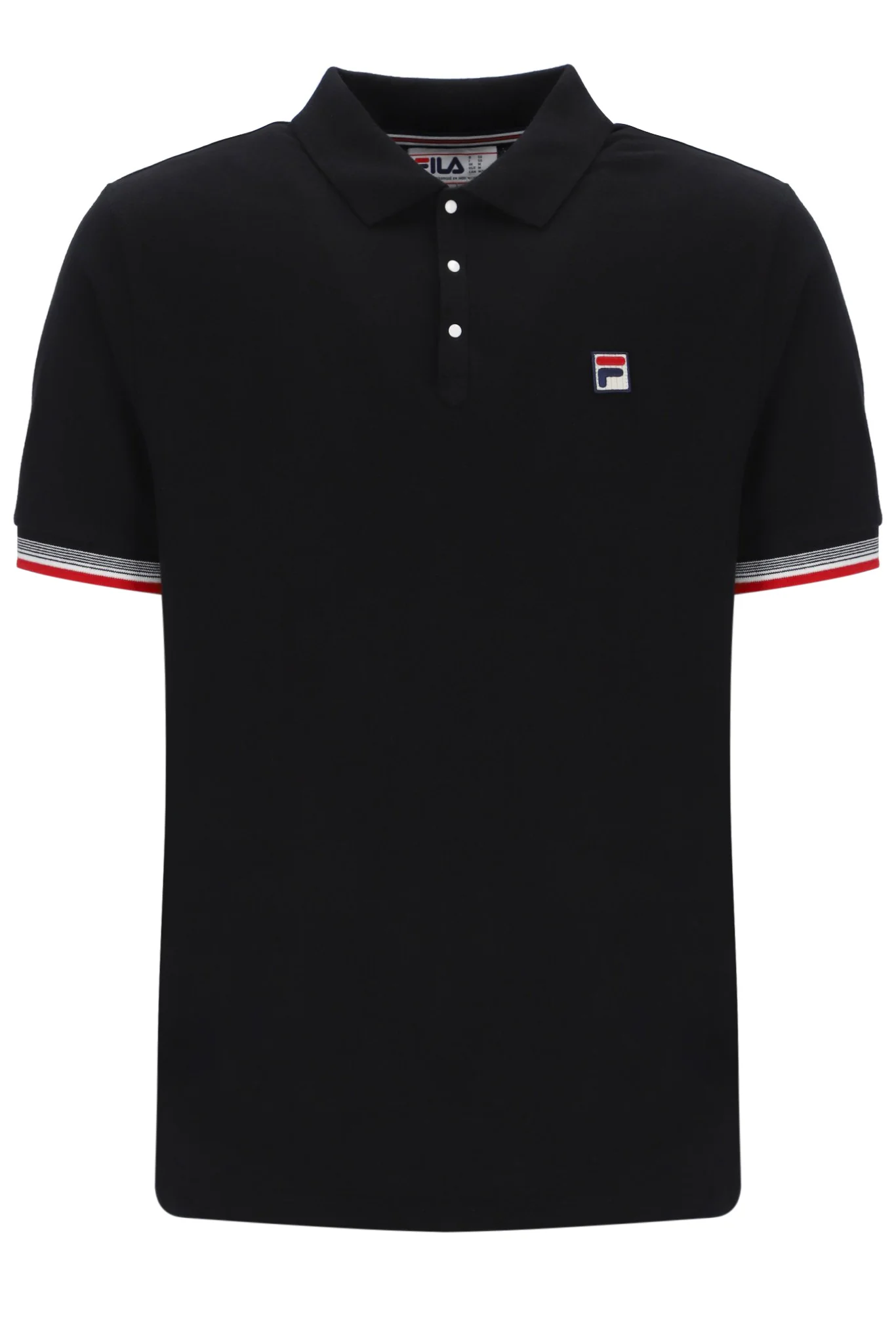 Black Zev Cuff Detail Polo - Image 8