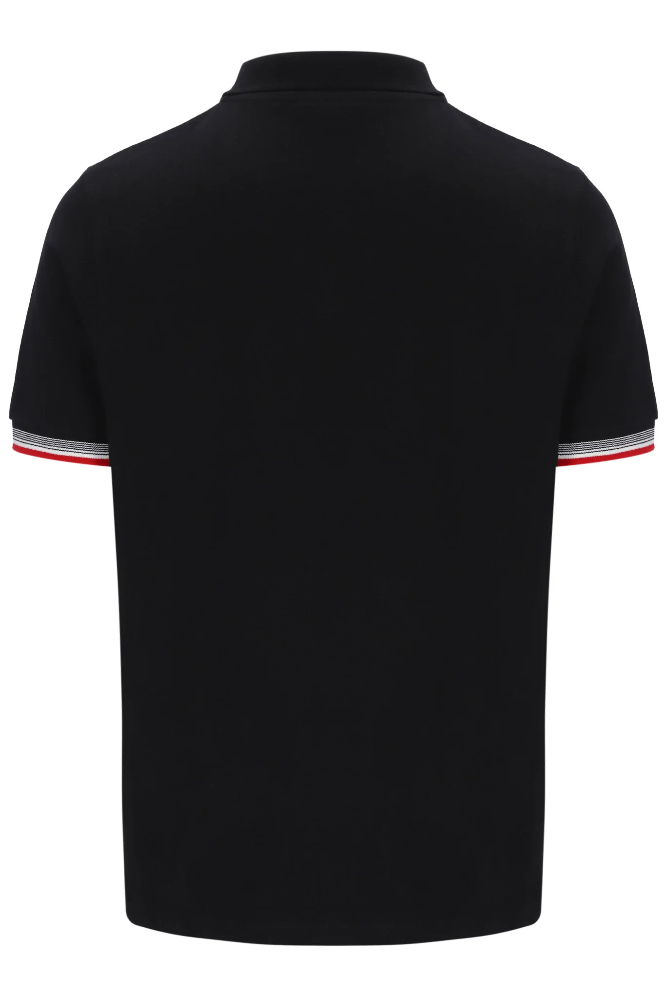 Black Zev Cuff Detail Polo - Image 9